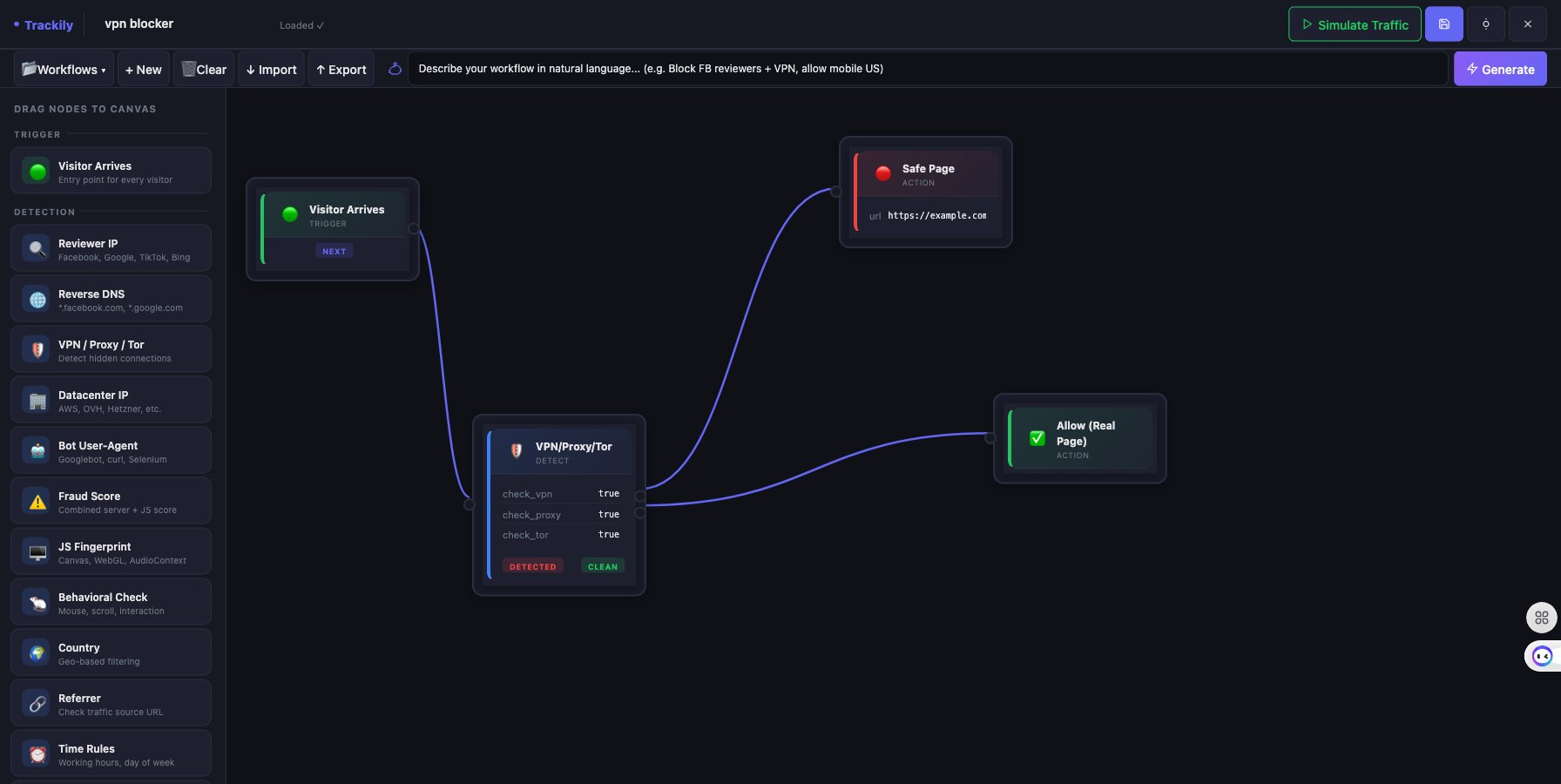 Builder visuel